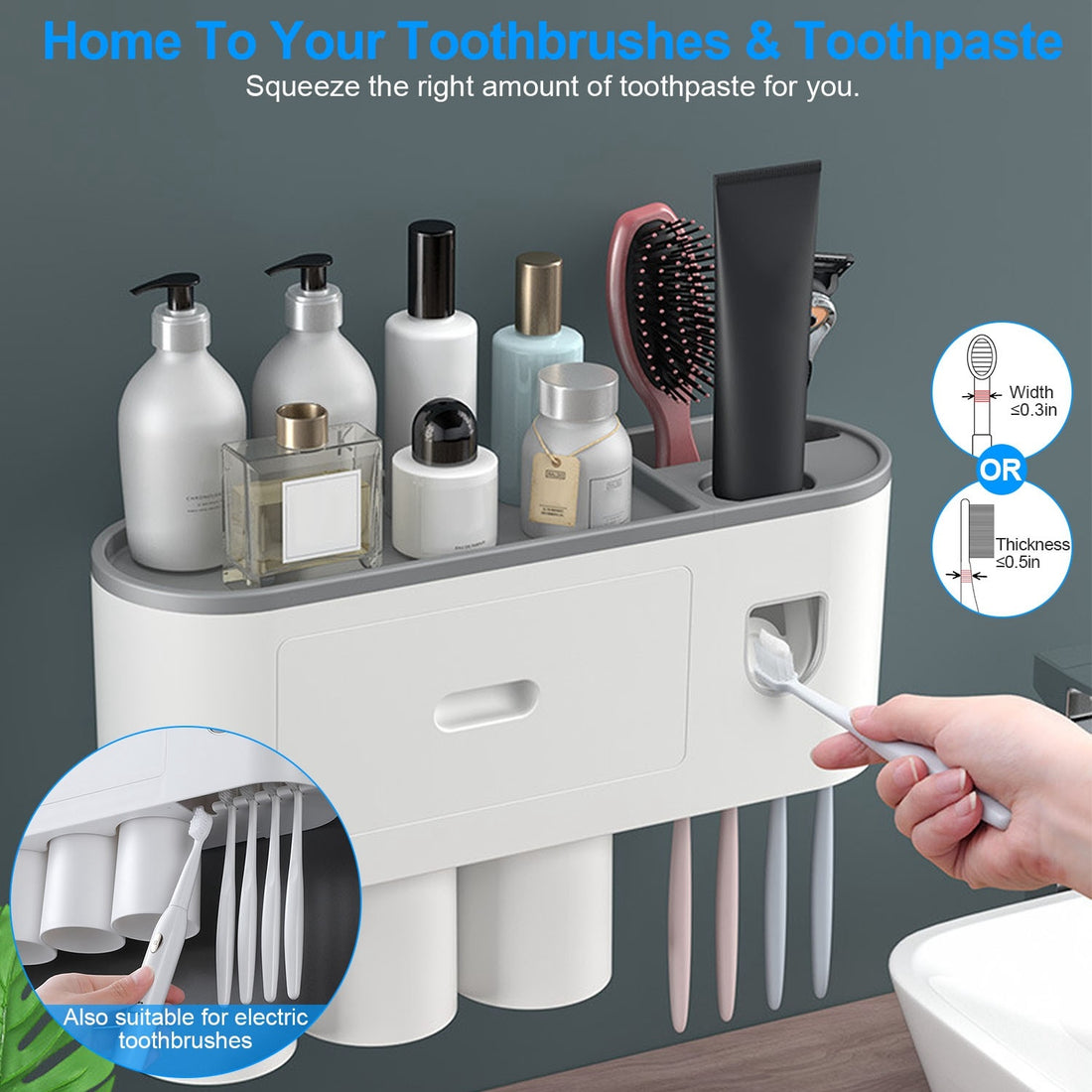 Improving Bathroom Organization and Hygiene with Our Multifunctional Toothbrush Holder